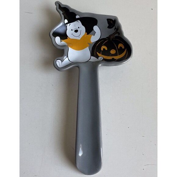 Disney Winnie the Pooh Halloween Witches Hat Pumpkin Jack O Lantern Spoon Rest - Picture 1 of 9